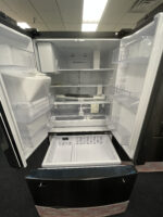 27 cu. ft. Large Capacity 3-Door French Door Refrigerator with External Water & Ice Dispenser in Black Stainless Steel - Image 3